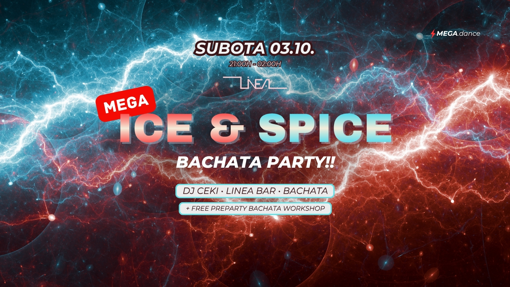 MEGA Ice & Spice Bachata Party u Linea Baru